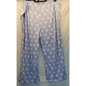 Cuddl Duds Pajama Pants Womens Size XXL Swans No Pockets Soft